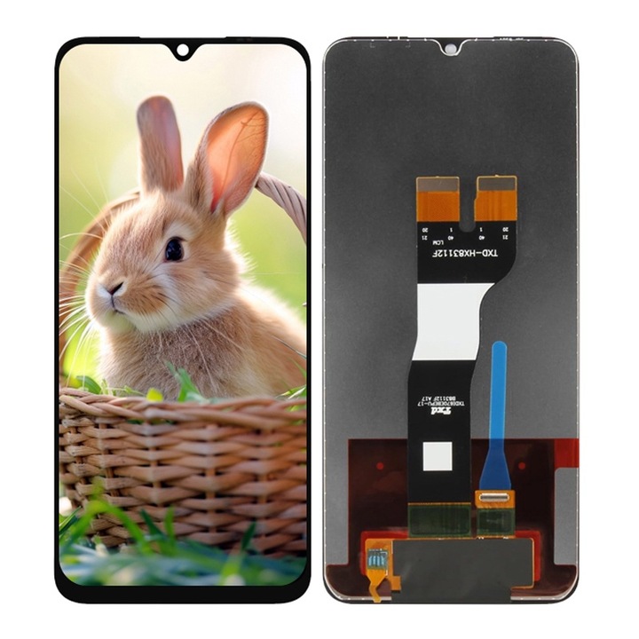 Дисплей Samsung Galaxy A05s 4G, черен, 19.5x10.37cm, LCD, сензорен екран