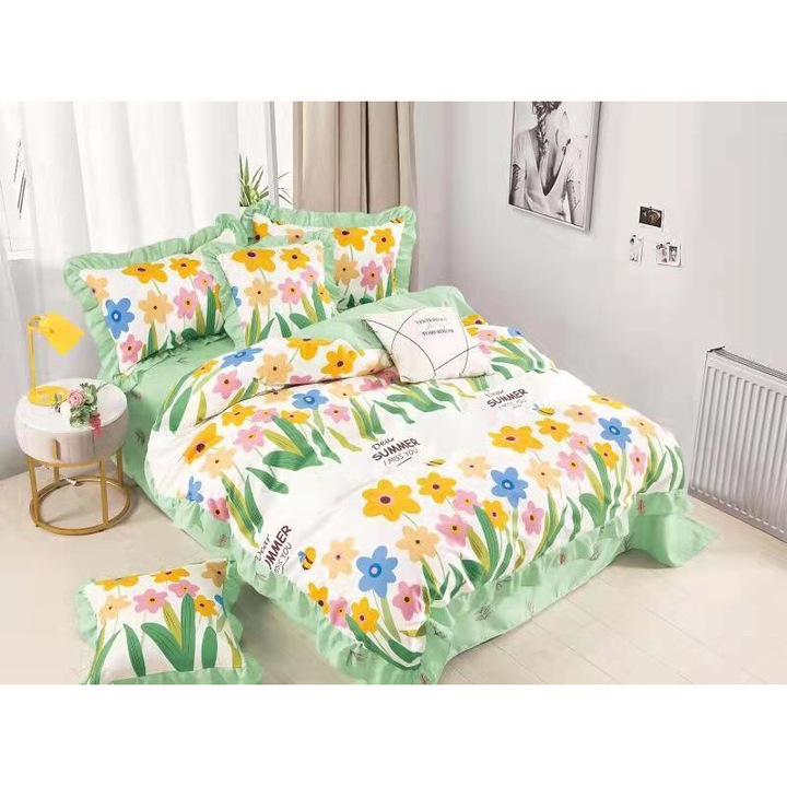 Lenjerie De Pat Finet Cu Volanase - Dear Summer