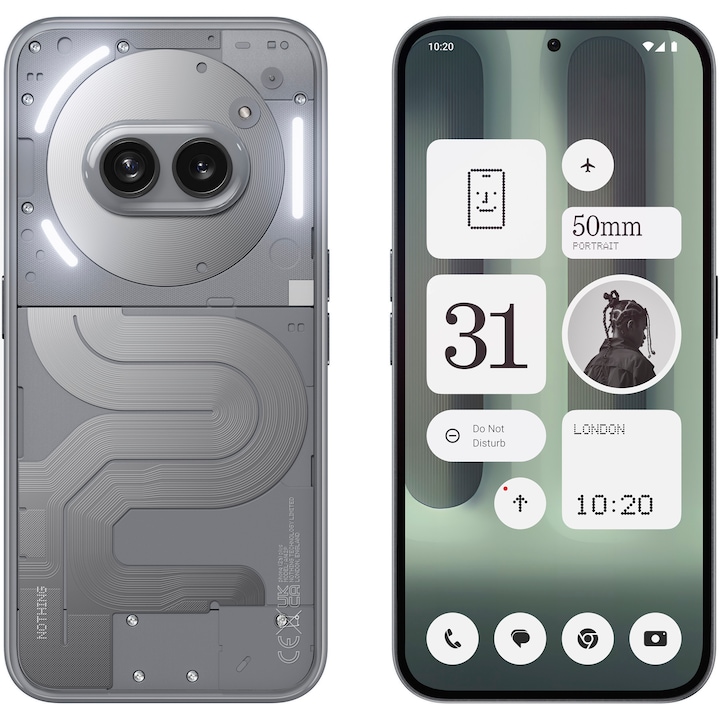 Смартфон Nothing Phone (2a) Plus, 256GB, 12GB RAM, 5G, Grey