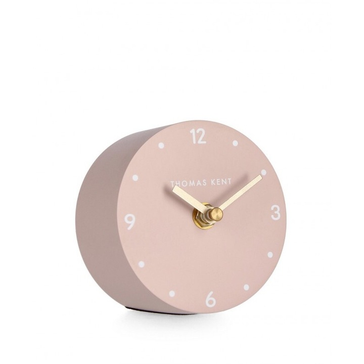 Ketyeg rózsaszín műanyag asztali óra 10x6 cm