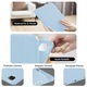 Husa Inteligenta compatibila cu iPad Pro 11 2022/2021/2020 11", MagneticX, CASEY STUDIOS™, Unghiuri Ajustabile, Suport Stylus Pen, Carcasa Flexibila, Functie Auto Sleep/Wake &Touch ID, Subtire si Usoara, Albastru