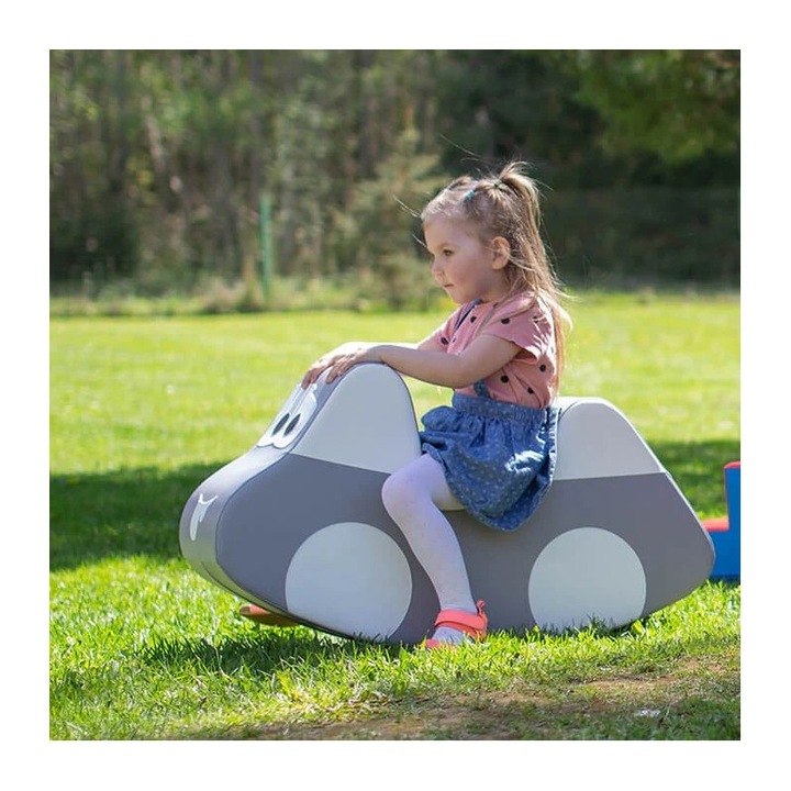 Детска кола, IGLU Soft Play, Модел Ride on the Baby Blue car, чрез бутане, СИВ