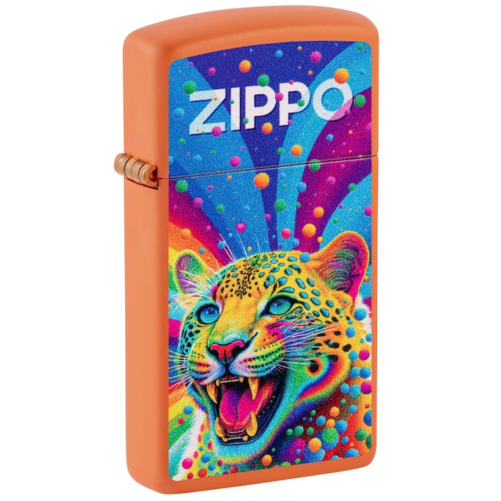 Bricheta Zippo 46018 Pop-art Leopard Slim