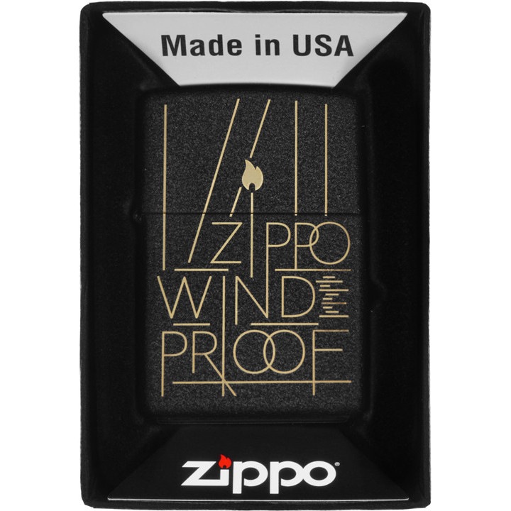 Bricheta Zippo 46172 Line Art Windproof