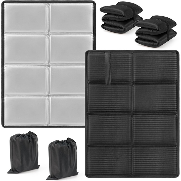 Set 2 perne decorative exterioare, impermeabile, negru, 30x40cm