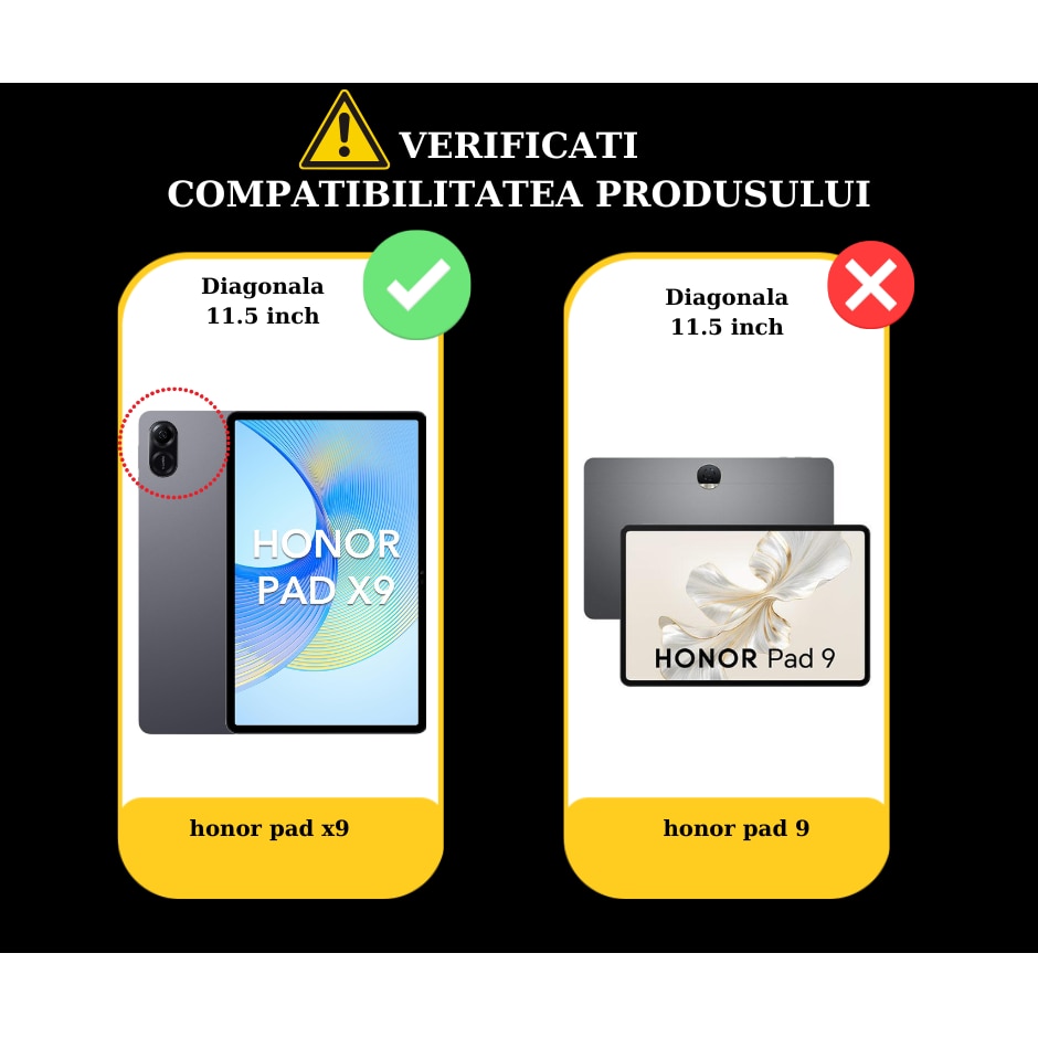 Husa tableta pentru Honor Pad X9 / Pad X8 Pro cu suport Multi-Unghi si functie Sleep/Wake, SKYDDAR FoldVision Colour - Butterfly