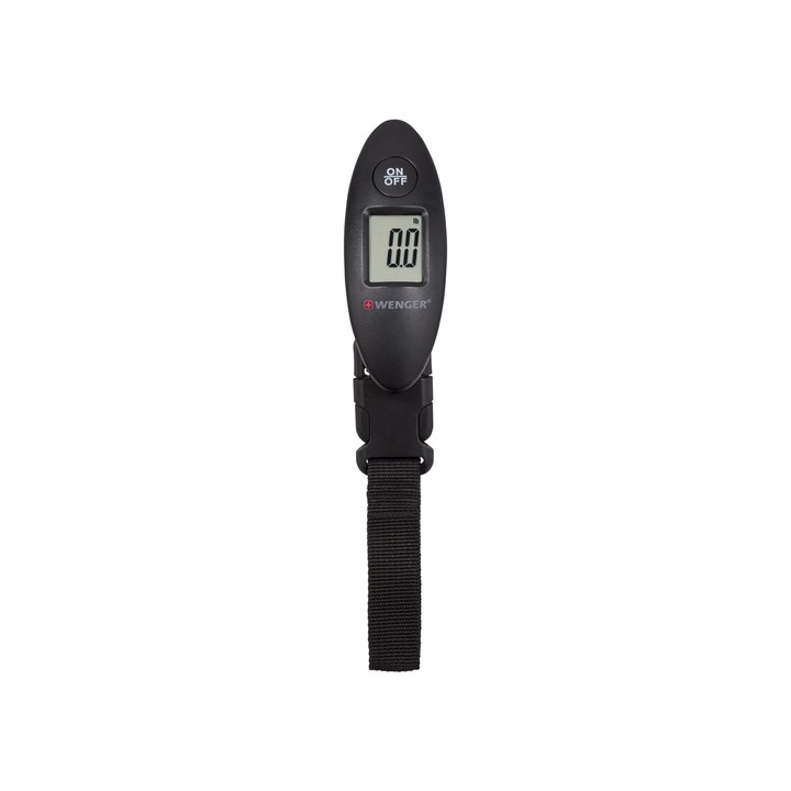Cantar electronic pentru bagaje Wenger, capacitate 40kg, compacta, neagra