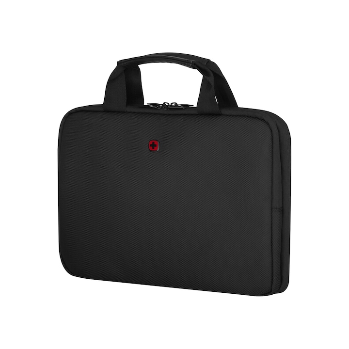 Geanta laptop, Wenger, Poliester, Compartimentat, Negru, 14"