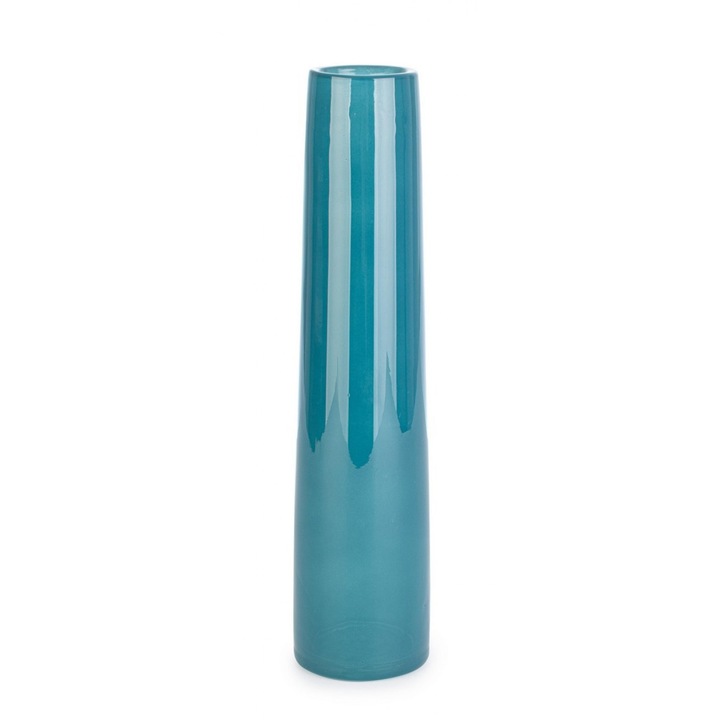 Set 6 vaze flori sticla albastra Jannik 7x30.5 cm