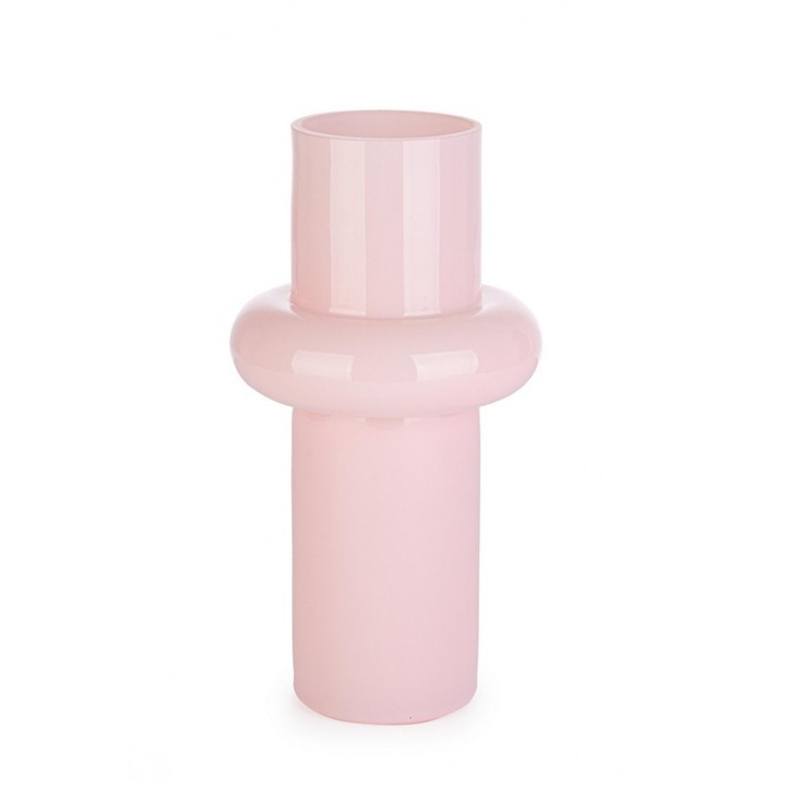 Set 6 vaze flori sticla roz Eirik 13x25 cm