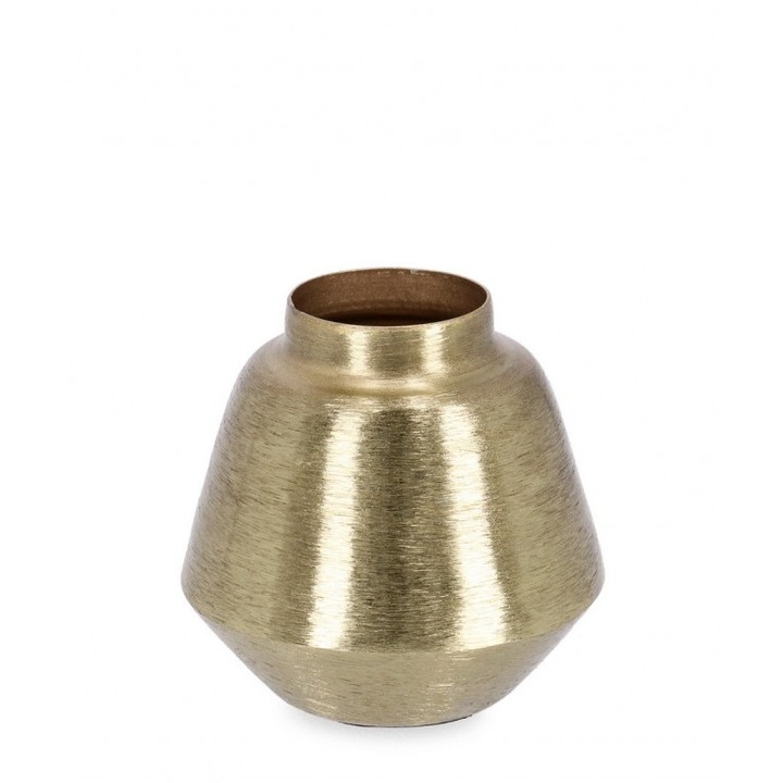 Set 12 vaze flori metal auriu Saad 8x8 cm