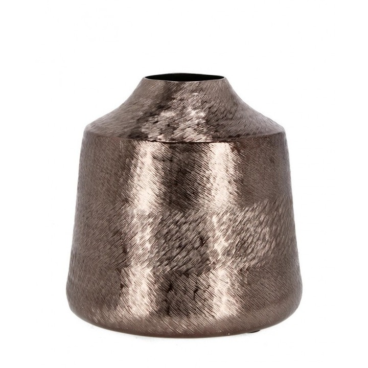 Set 2 vaze flori aluminiu bronz Svas 22.5x21 cm