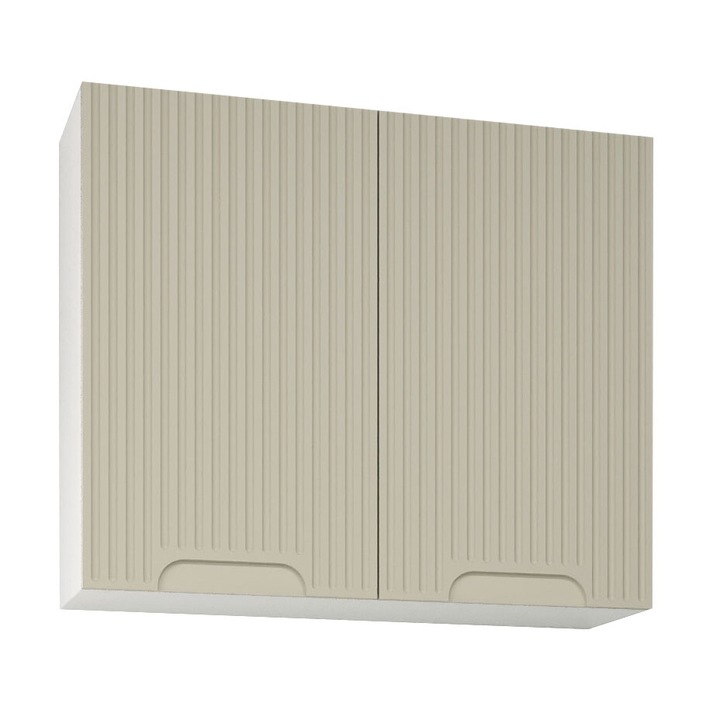 Corp superior MDF bucatarie, Seria Space, Badenmob, 80x32x68cm, Crem