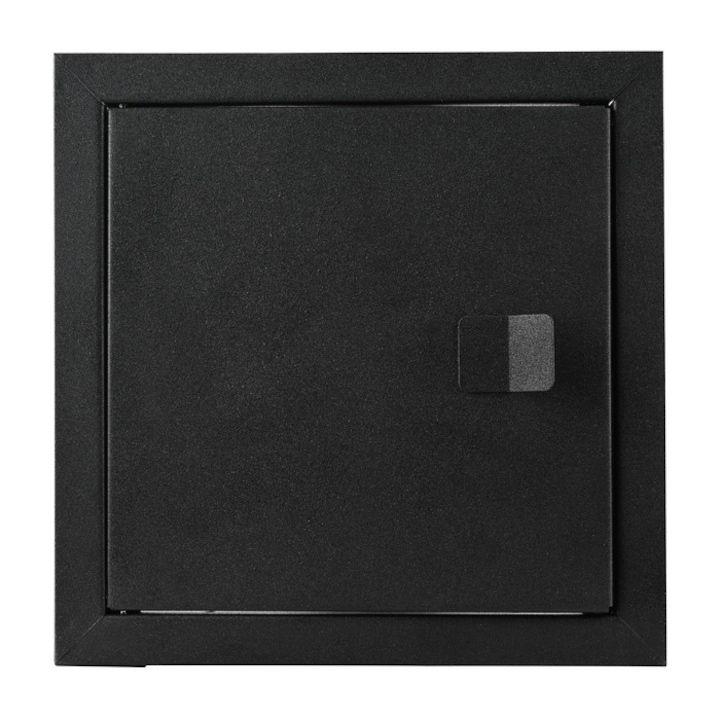 Usita curatare cos de fum si horn, tabla galvanizata, Linox, negru, 150 x 200 mm