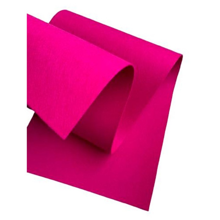 Fetru rigid 2mm 30X100cm, roz intens