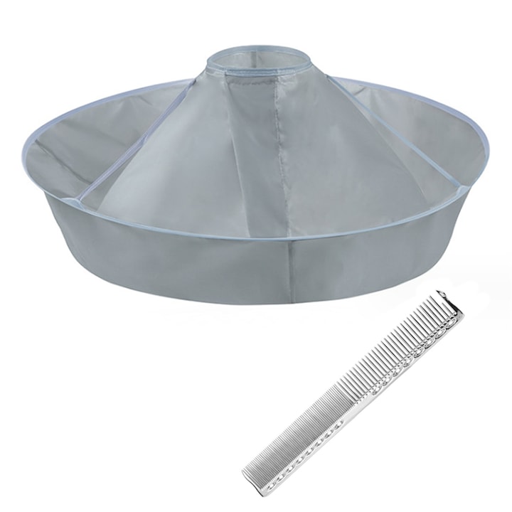 Pelerina de tuns, AMRINUGL, set 2 piese, gri