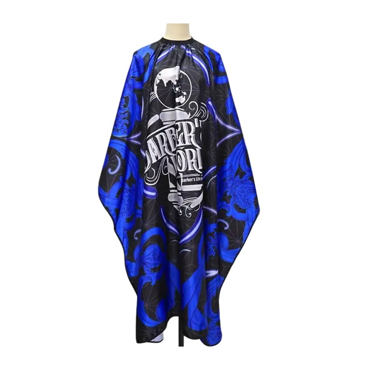 Pelerina de frizerie, pelerina impermeabila pentru tuns, vopsit prin tie-dye, salon, barba, kituri de coafura, 55 × 63 inci, frizerie si uz casnic si cadouri, cantitate 1 bucata