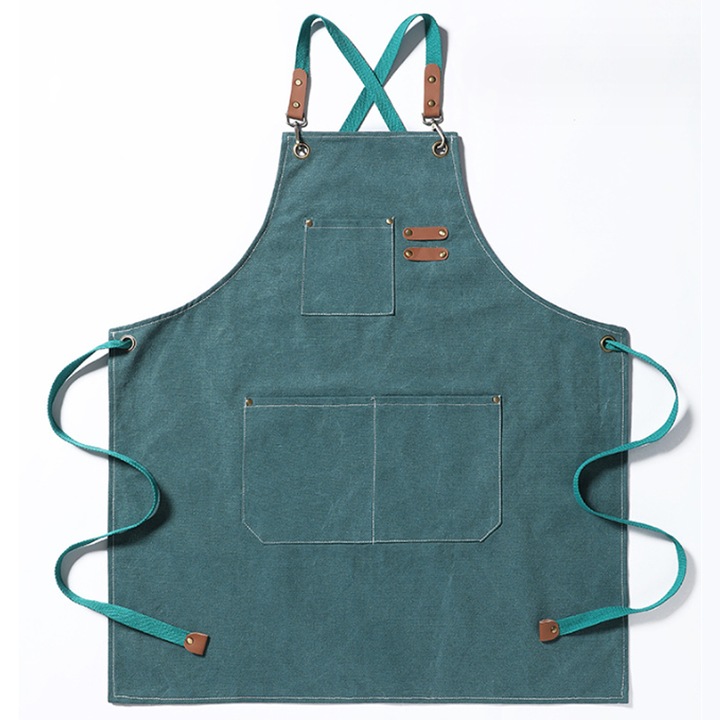 Sort din panza pentru tuns si vopsit, AMRINUGL, impermeabil, durabil, albastru