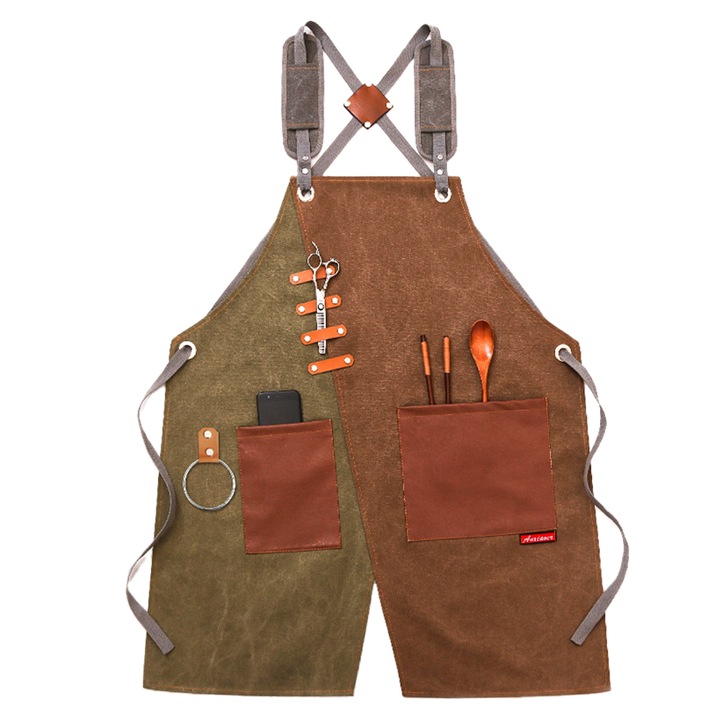 Кухненска престилка за мъже и жени, AMRINUGL, 1 брой, многоцветна