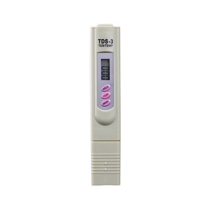Vízkeménység-mérő, TDS-3, LCD, 0-9990 ppm, fehér