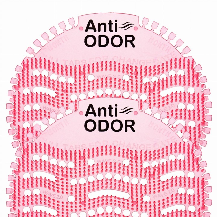 2 db Anti-Odor légfrissítő készlet piszoárhoz, 45 napos, többszínű