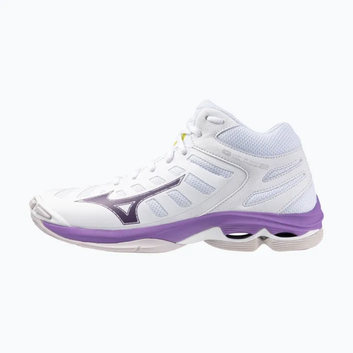 Pantofi sport dama Mizuno Wave Voltage 2 MID Sintetic Alb Mov 38.5 EU eMAG.ro