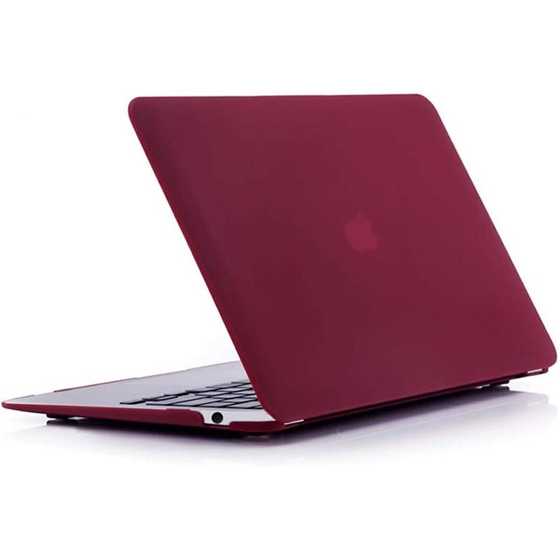 Husa pentru notebook, 13.3", MacBook Air 13 Compatibil 2017 2016 2015 2014 2013 2012 2011 2010 Lansare, Carcasa Hard Shell Mat neteda pentru Model A1369/A1466, Burgundy