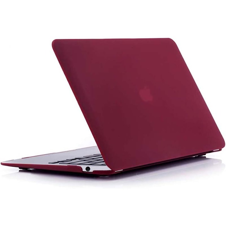 Husa de notebook MacBook Pro de 13 inch, rosu Camille mat A2338, material PVC, rezistenta la cadere, senzatie mata