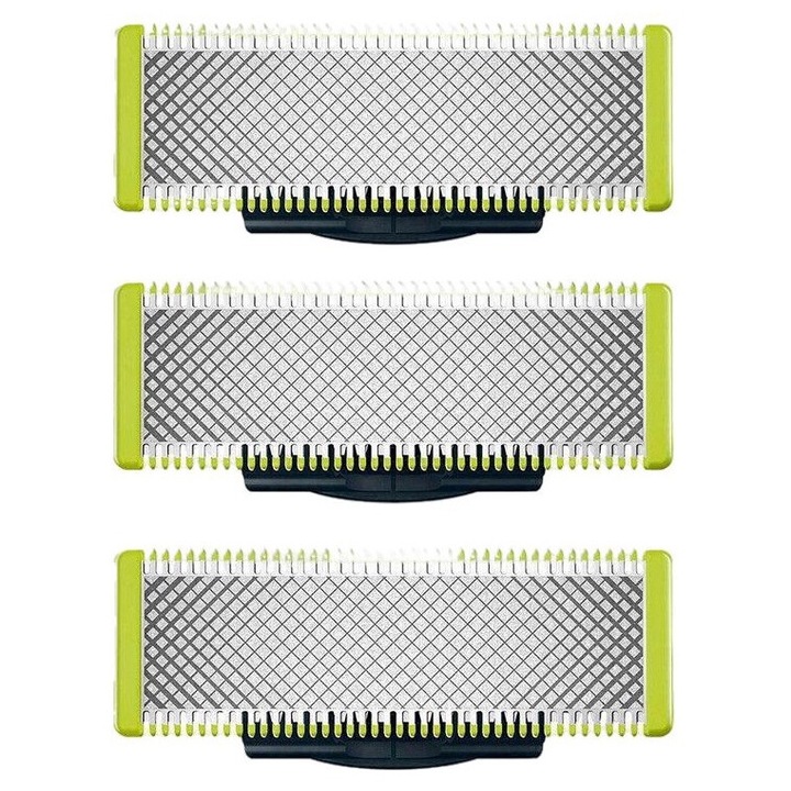 3 db borotvaalkatrész készlet, Tovbmup, polikarbonát, Philips One Blade QP2520 / QP2530 / QP2620 / QP2630