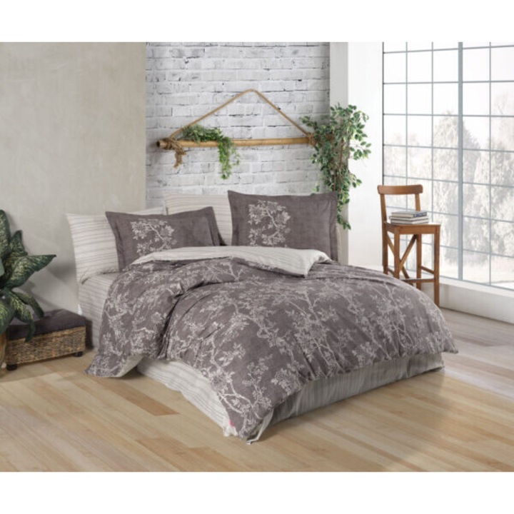 Lenjerie De Pat Bumbac 100% Poplin HOBBY - Dark Plumb