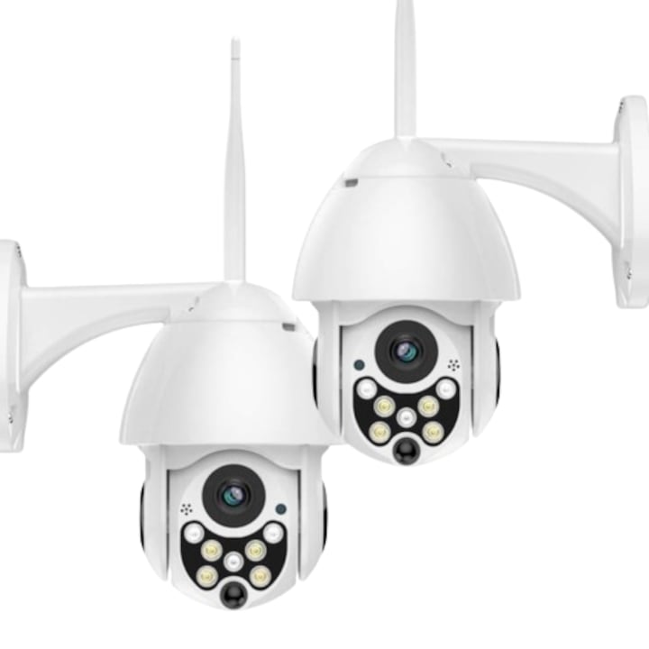 Kültéri biztonsági kamera Full-HD, vezeték nélküli kültéri WIFI kamera, Mikrofon mellékelve, Vízálló, Kétirányú hang, vízálló és porálló, mozgásérzékelő, Digicam 1+1 ingyenes - D2igicam
