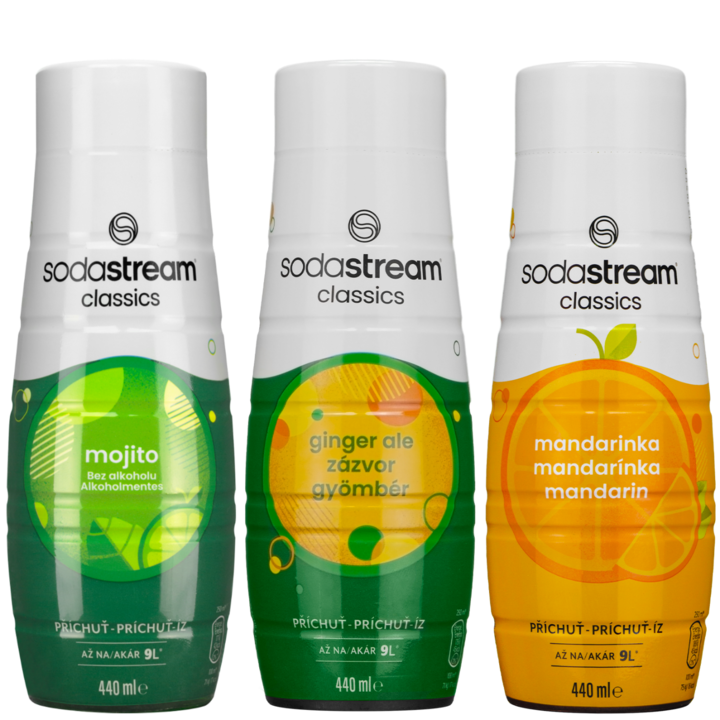 Szirup SodaStream Mojito, Ginger, Mandarinhoz, 440ml, 3 db