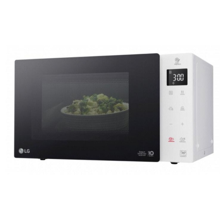 Микровълнова фурна LG MS23NECBW, 23 L, 1000 W, Функция размразяване Бял