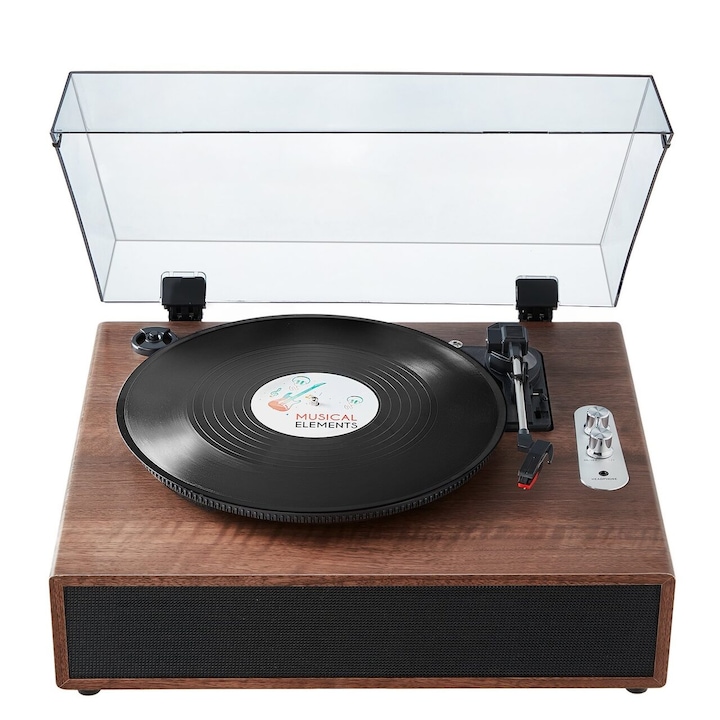 Грамофон, Bluetooth, RCA 3,5 мм, AUX, 3 скорости, 10 W