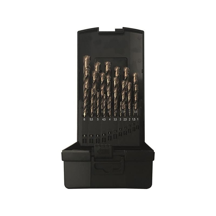 Комплект свредла PROJAHN, HSS-Co5% DIN 338, BASIC 1-13/0.5mm, 25 бр./компл.