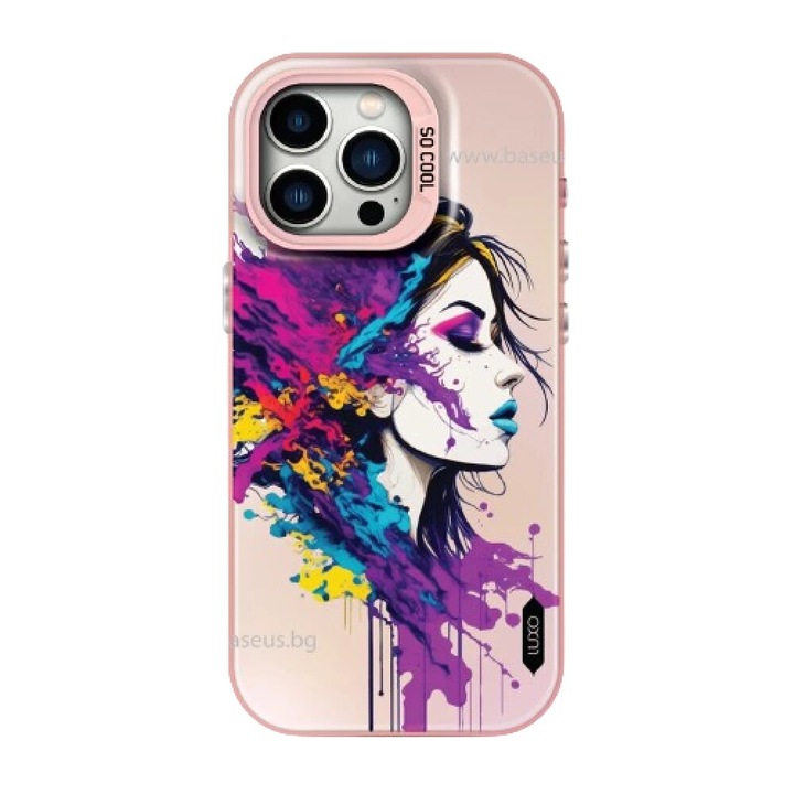 Husa LUXO So CooL, compatibila Apple iPhone 15 Pro Max, MagSafe, women