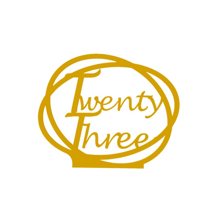 Сватбена украса за маса, "ДВАДЕСЕТ И ТРИ", зала за събития, 163 Х 202 мм златисто