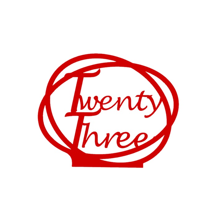 Сватбена украса за маса, "ДВАДЕСЕТ И ТРИ", зала за събития, 163 X 202 mm червена