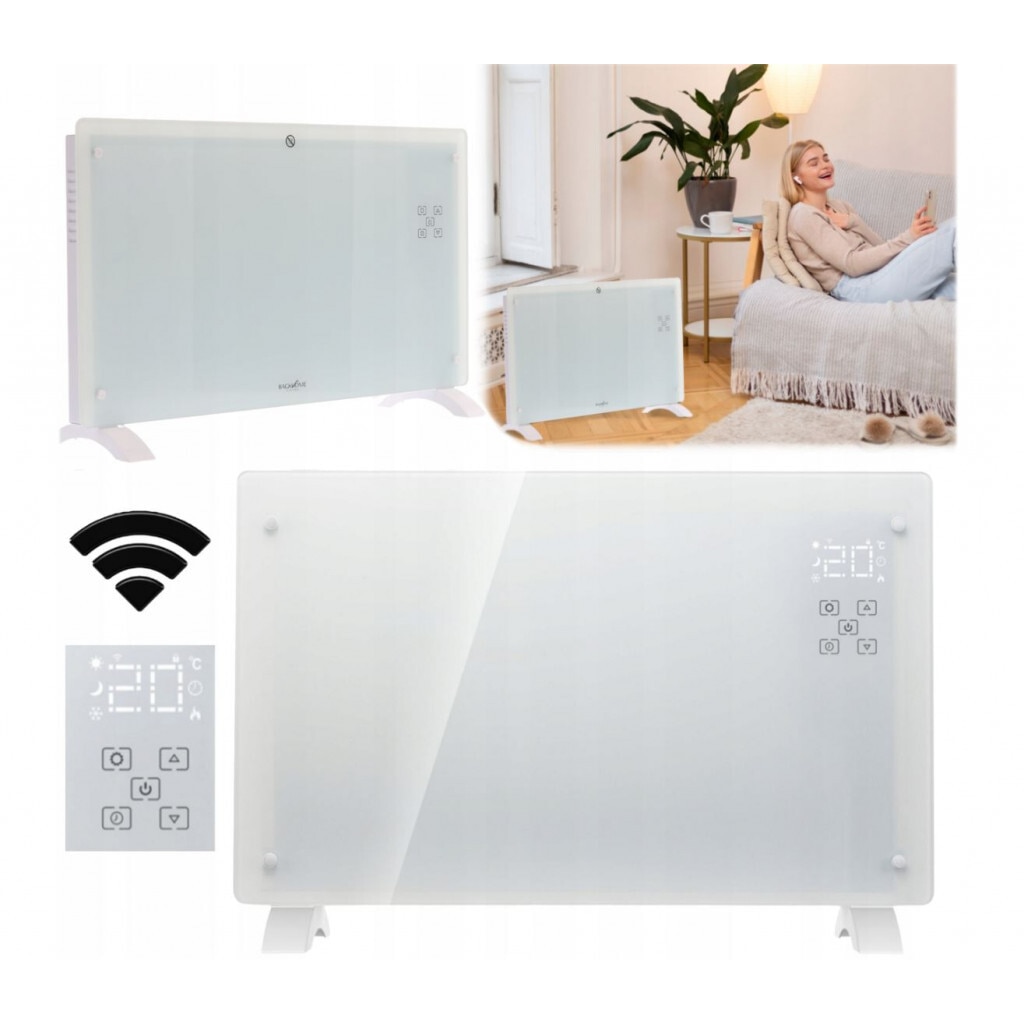 Convector electric Wi-Fi - 2500 W - Alb - eMAG.ro