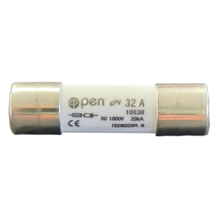 Siguranta Fuzibila 32A Ultrarapida (gPV) 10x38mm 1000VDC | Protectie Eficienta pentru Instalatii Electrice | OPEN