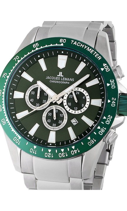 Jacques Lemans 1-2140G Liverpool Chronograph Mens Watch 48mm 10ATM