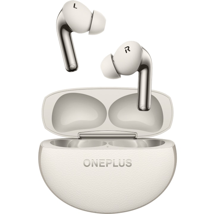 Слушалки за поставяне в ушите OnePlus Buds Pro 3, True Wireless, Bluetooth, ANC, Spatial Audio, Hi-Res Audio, Lunar Radiance