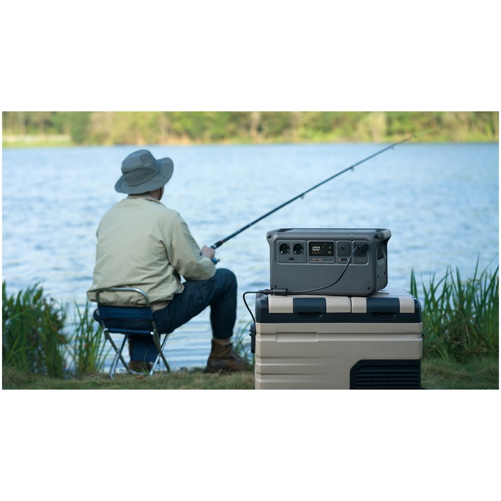 Statie de alimentare portabila DJI Power 1000, 1024 Wh, AC out 100-120/220-240V, max out 2400W, Out: 2x USB-A, 2x USB-C, 1x SDC, 1x SDC Lite, IN: AC, SDC, SDC Lite