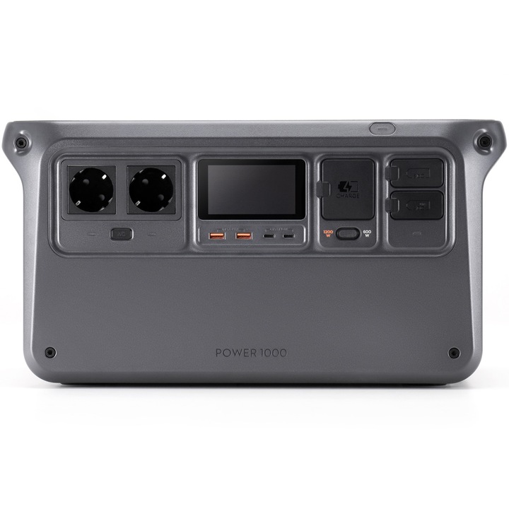 Statie de alimentare portabila DJI Power 1000, 1024 Wh, AC out 100-120/220-240V, max out 2400W, Out: 2x USB-A, 2x USB-C, 1x SDC, 1x SDC Lite, IN: AC, SDC, SDC Lite