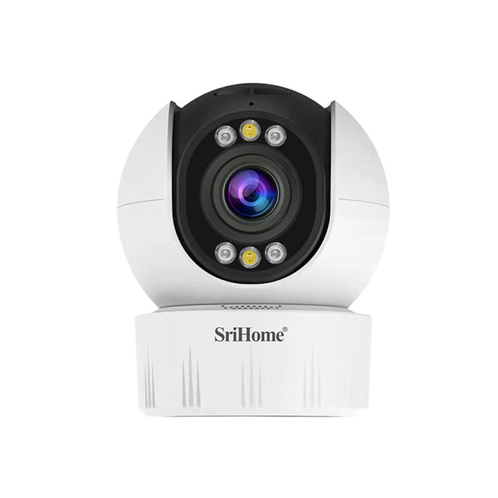 Camera Supraveghere Wireless, 4MP, Pan/Tilt, audio bidirectional, slot card, zoom 5X, SriHome SH046