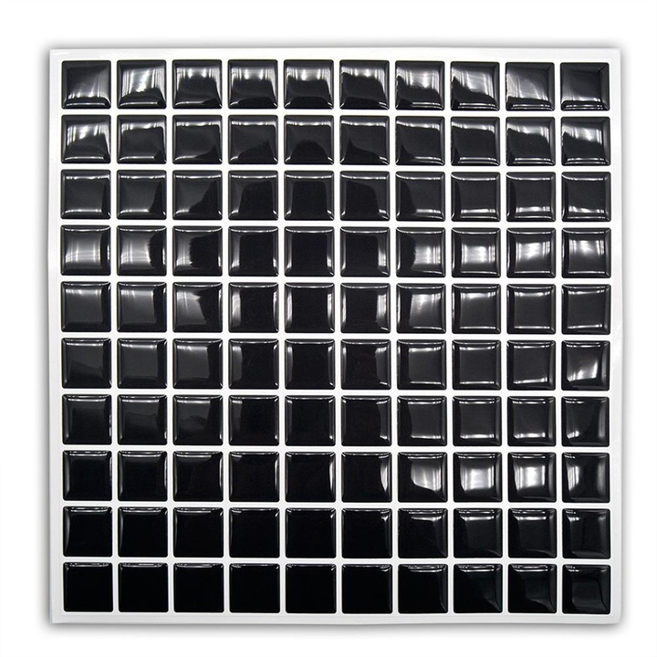 5 darab mozaik csempe matrica 3D öntapadós vízálló PVC falmatrica otthoni konyhába 20x20cm DJ1002