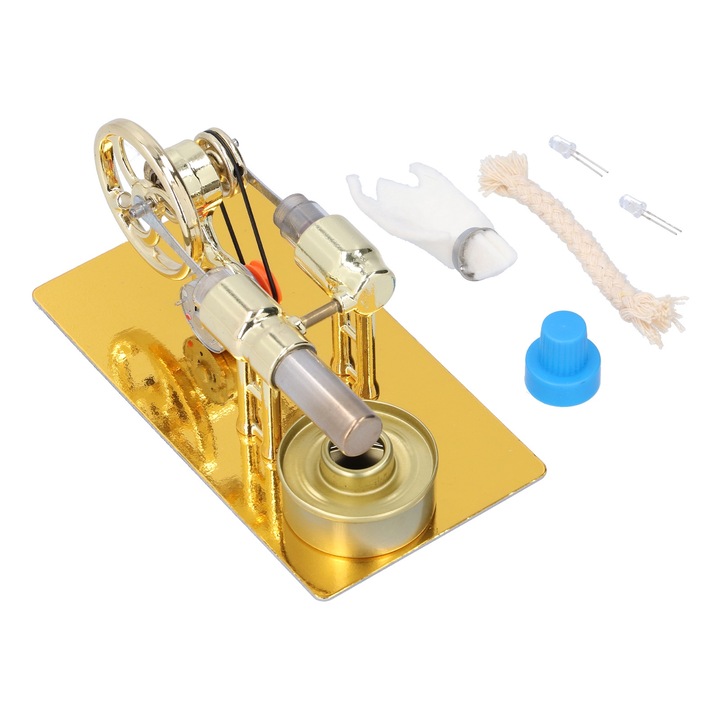 Jormftte Mini Forrólevegős Stirling Motor, oktatójáték, elegáns design