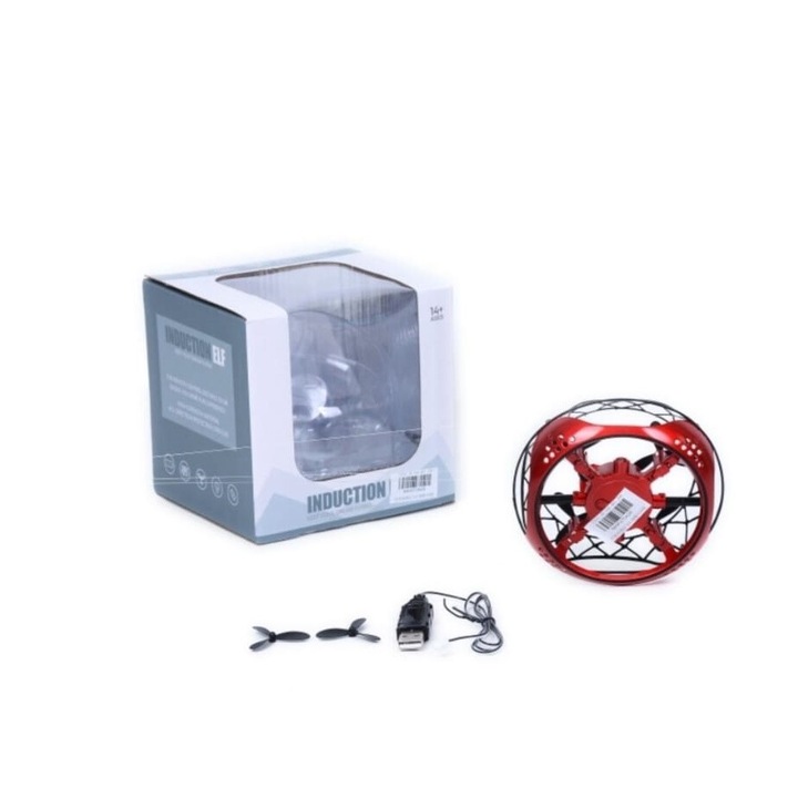 Drón gyerekeknek, gesztusvezérlés, kézi vezérlés, 360°-os forgatás, LED lámpa