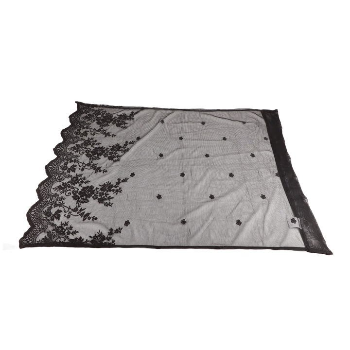 Függöny Jormftte, poliészter, kék, 2 darabos készlet, 30x45cm