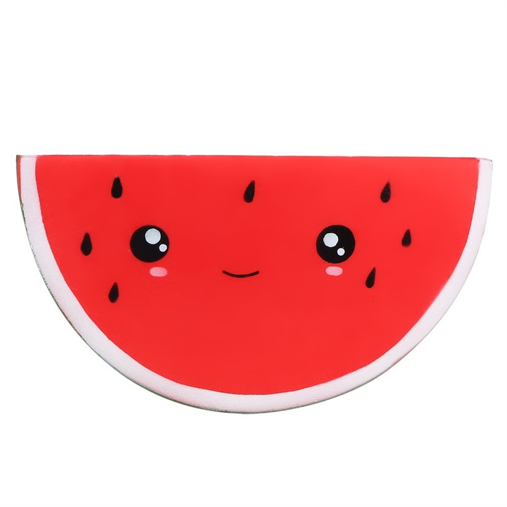 Aranyos görögdinnye alakú játék, stresszoldó szorítójáték, lakásdekoráció